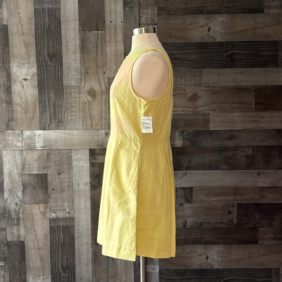 NWT! Nordstrom Frenchi neon yellow midi dress feminine old money garden party - Picture 8 of 12